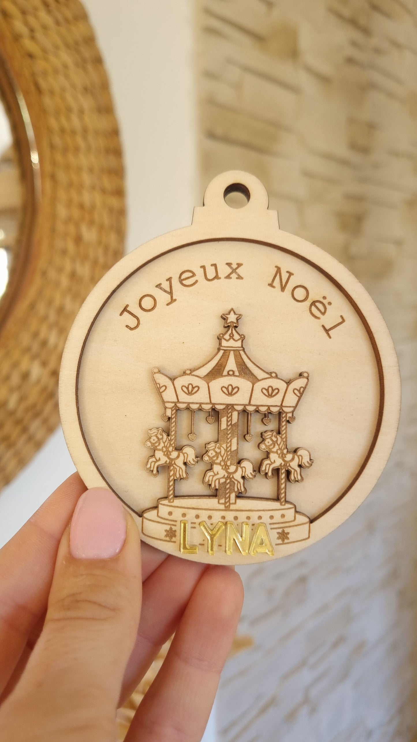 Boule de Noël manège