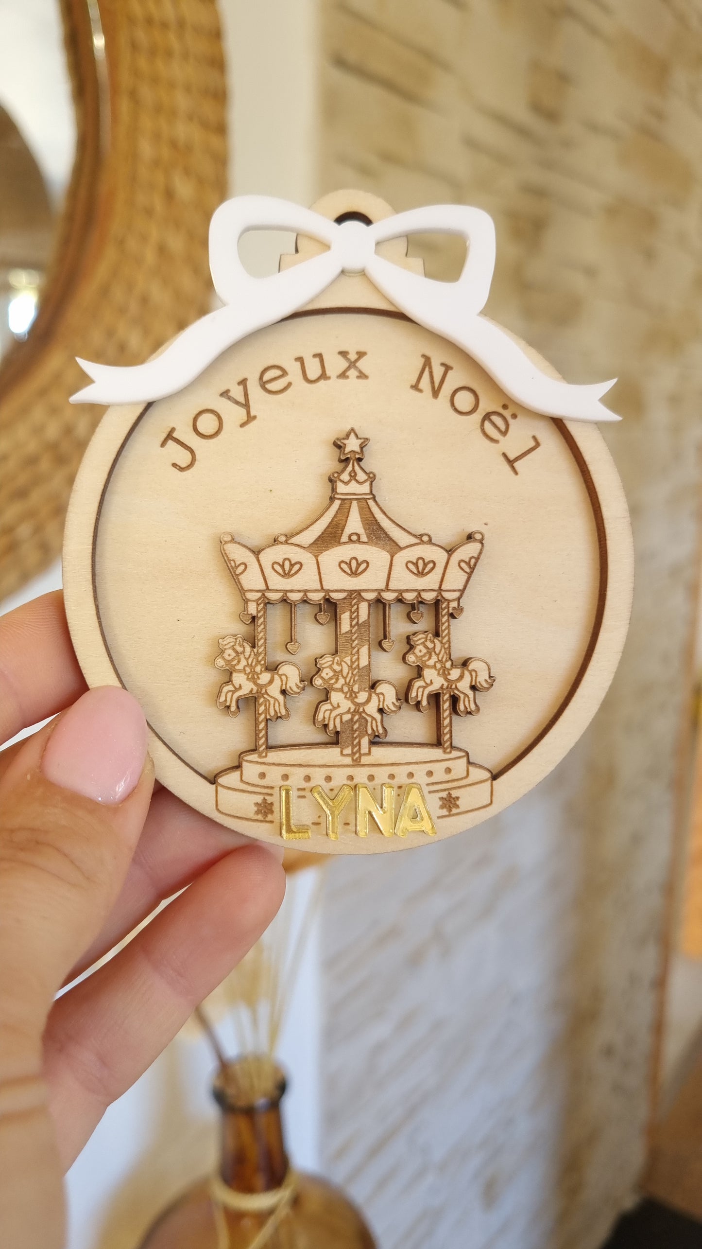 Boule de Noël manège