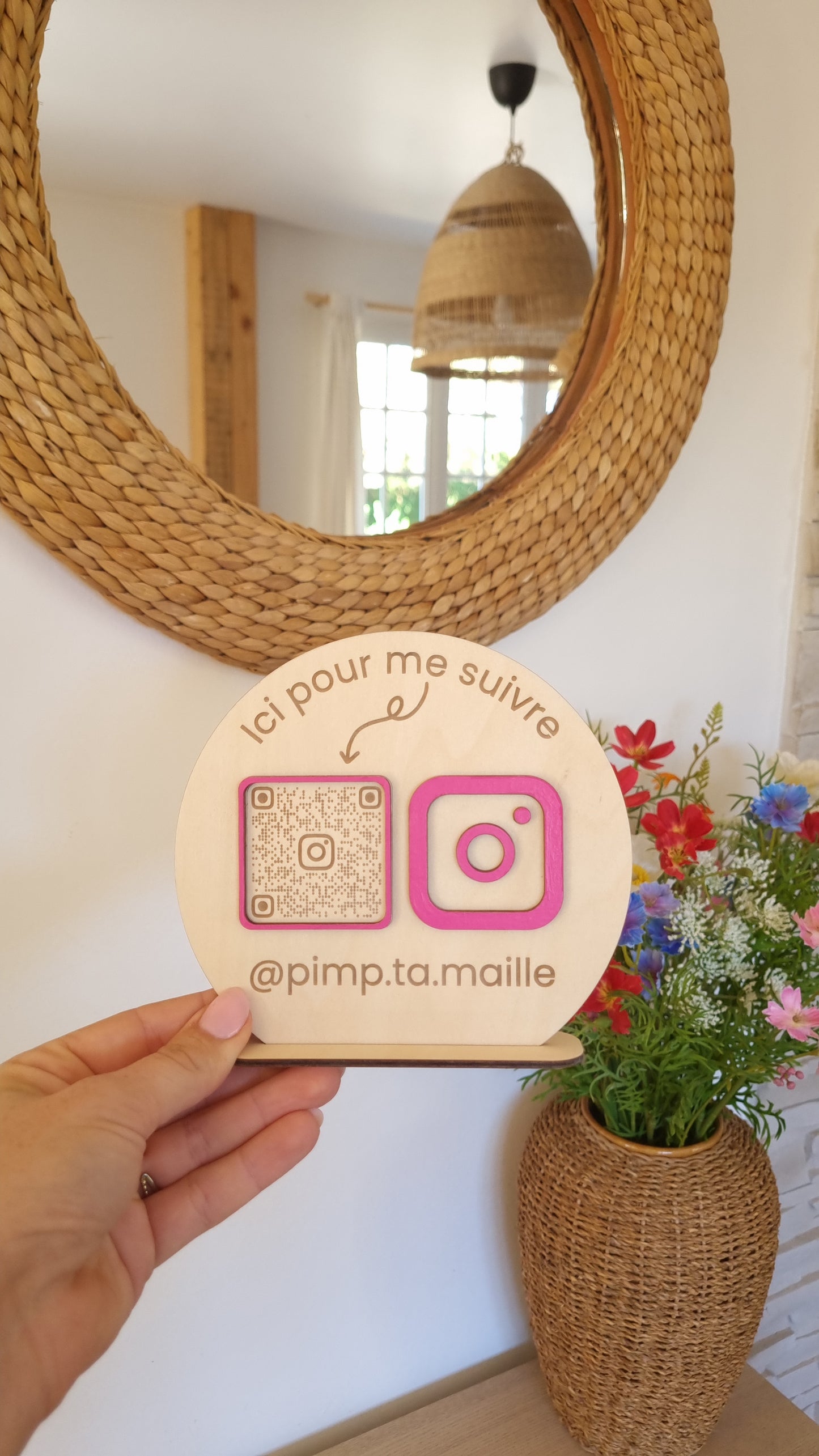 Panneau QR Code réseaux sociaux