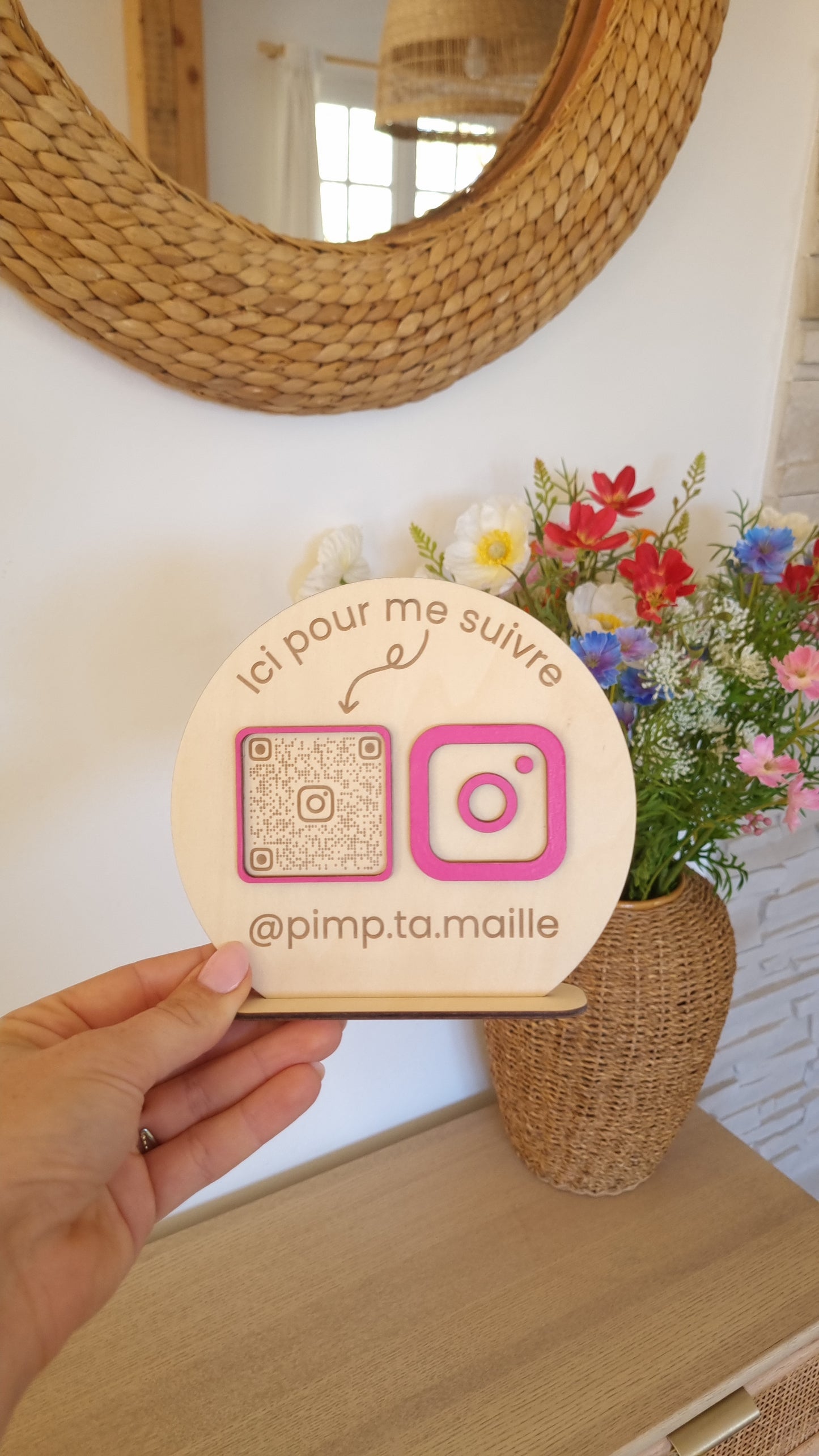 Panneau QR Code réseaux sociaux