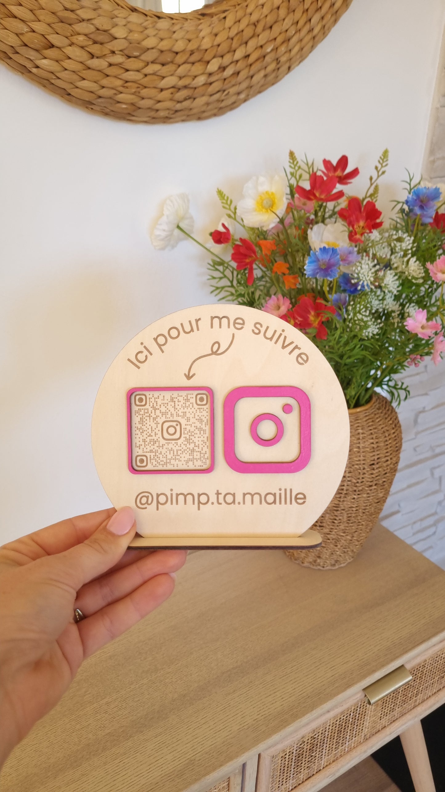 Panneau QR Code réseaux sociaux