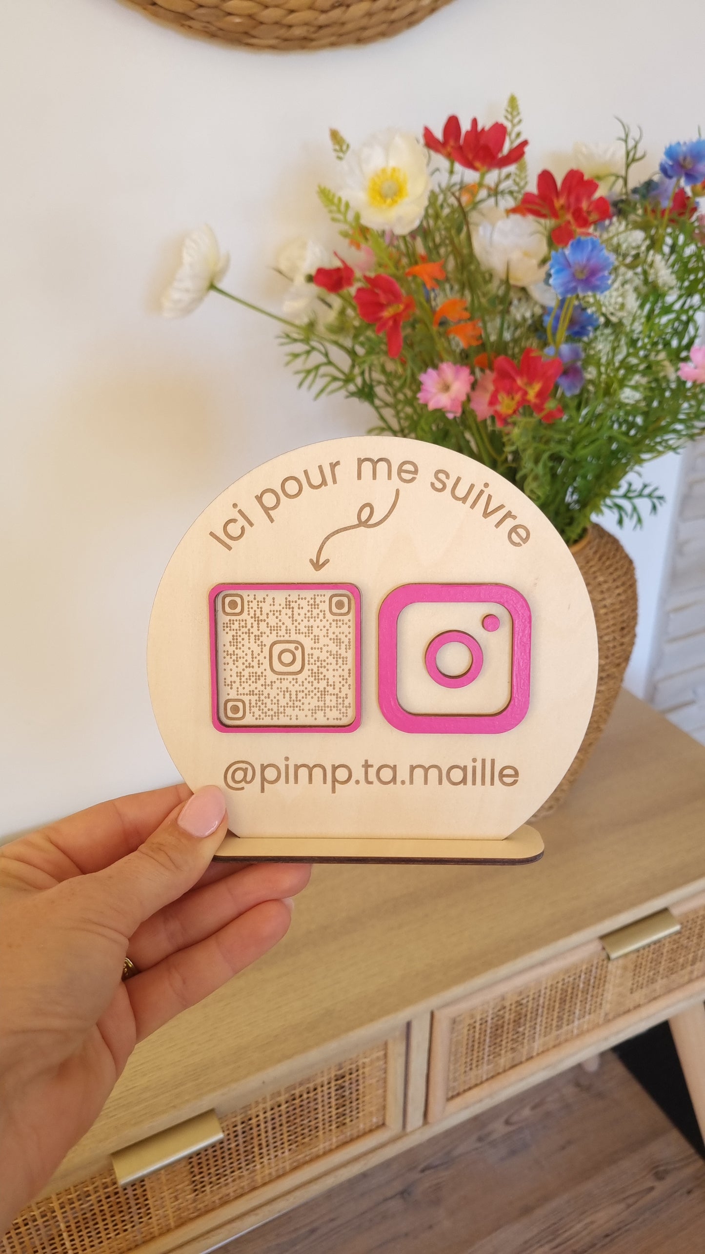 Panneau QR Code réseaux sociaux