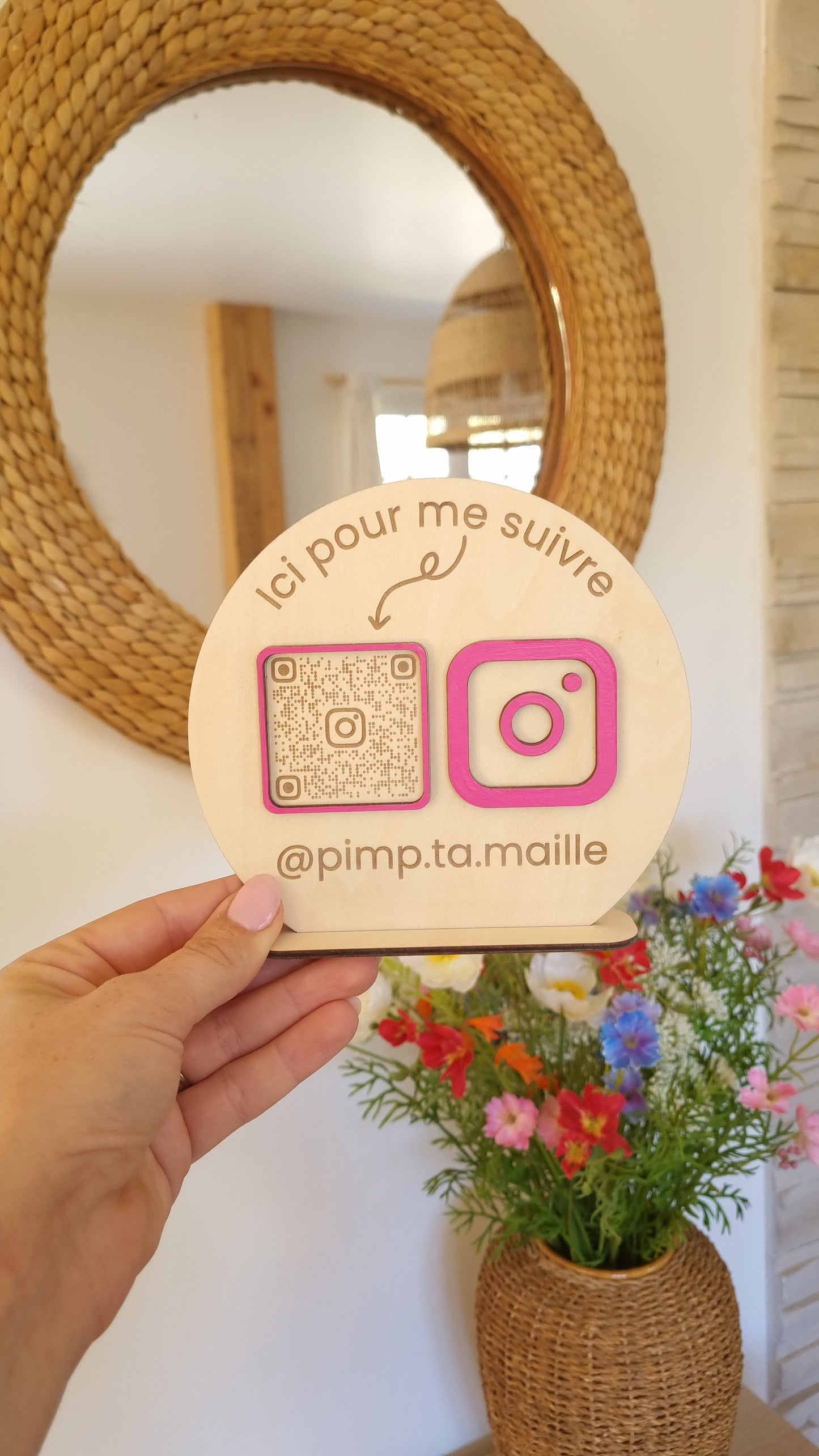 Panneau QR Code réseaux sociaux