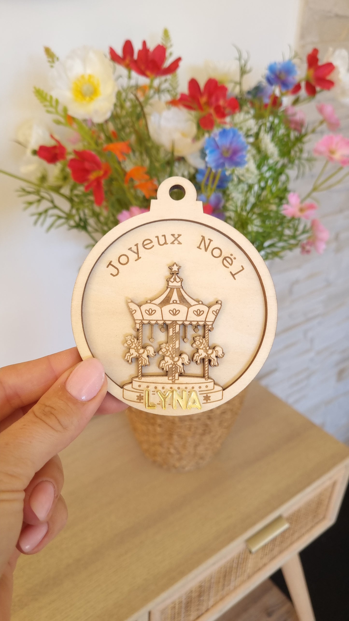 Boule de Noël manège