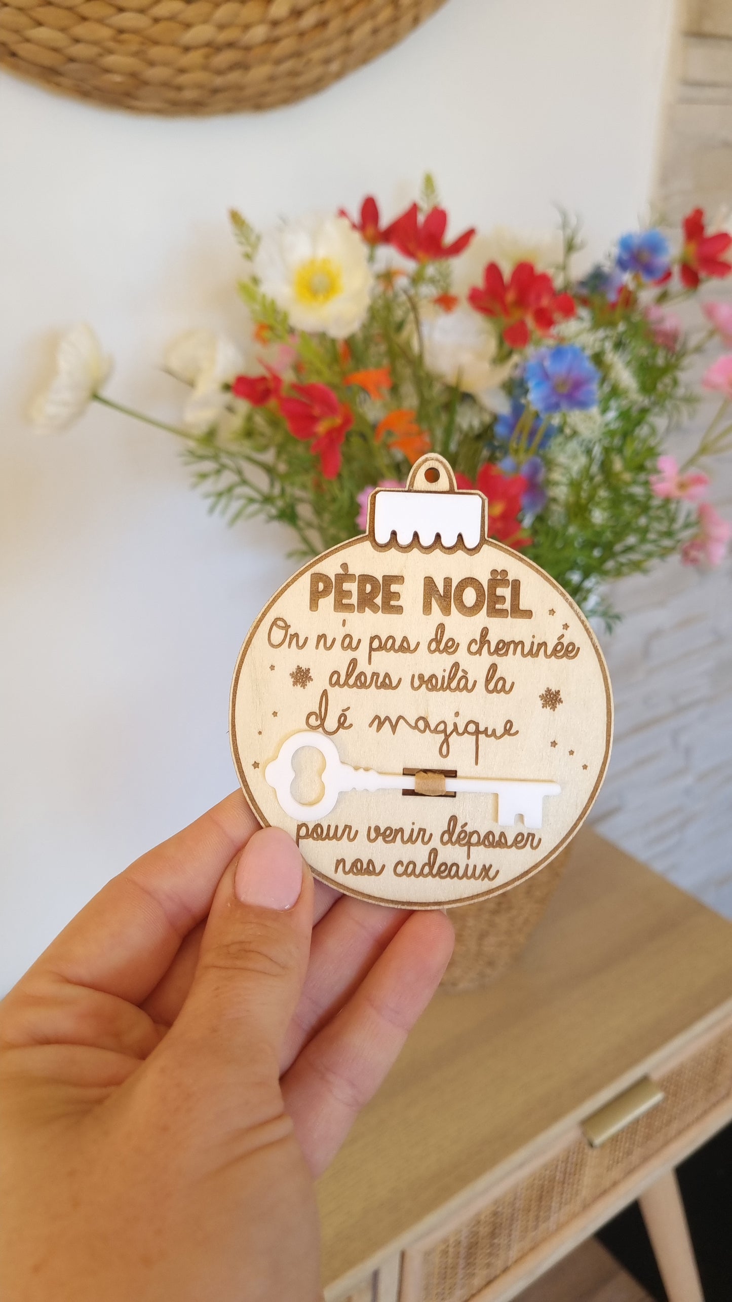 Boule de Noël – Clé magique du Père Noël