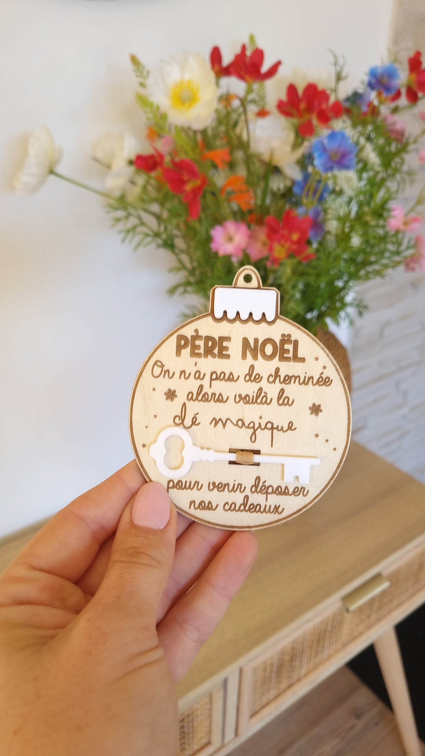 Boule de Noël – Clé magique du Père Noël
