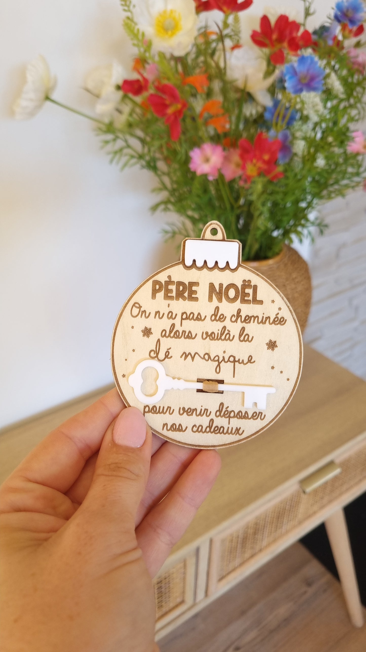 Boule de Noël – Clé magique du Père Noël