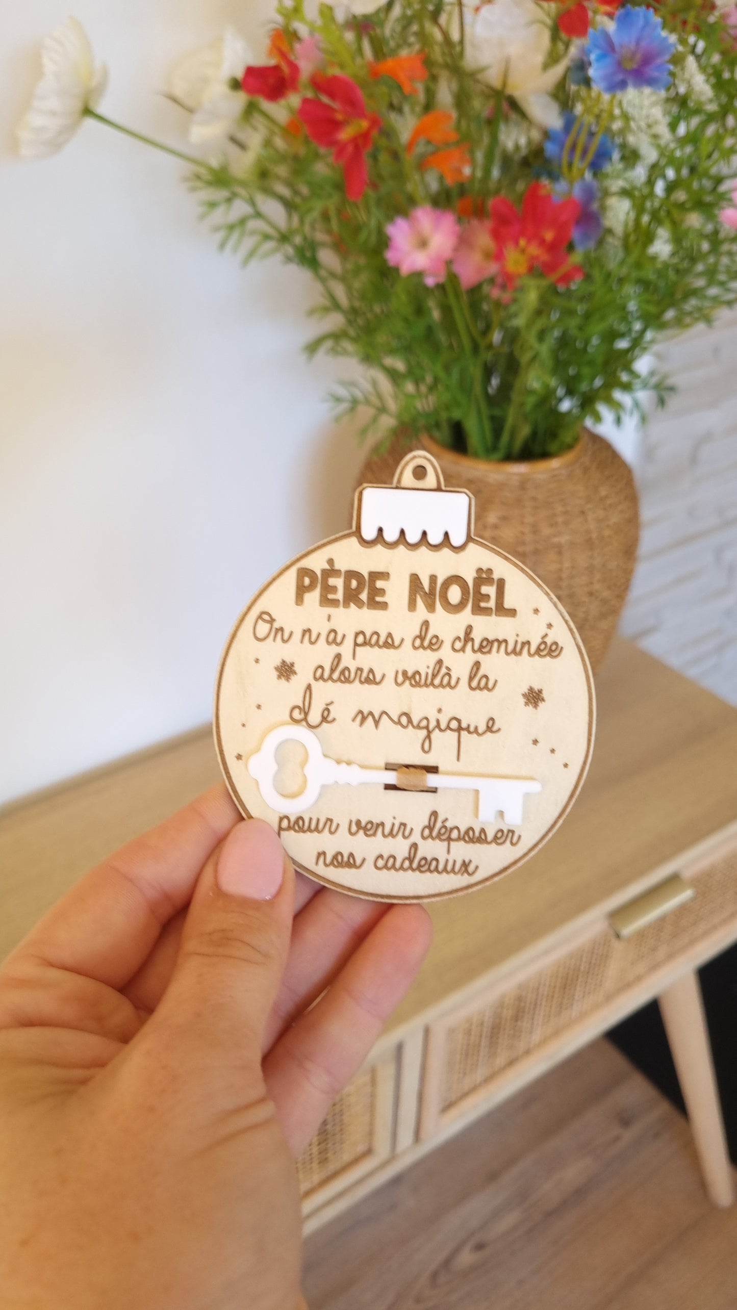 Boule de Noël – Clé magique du Père Noël