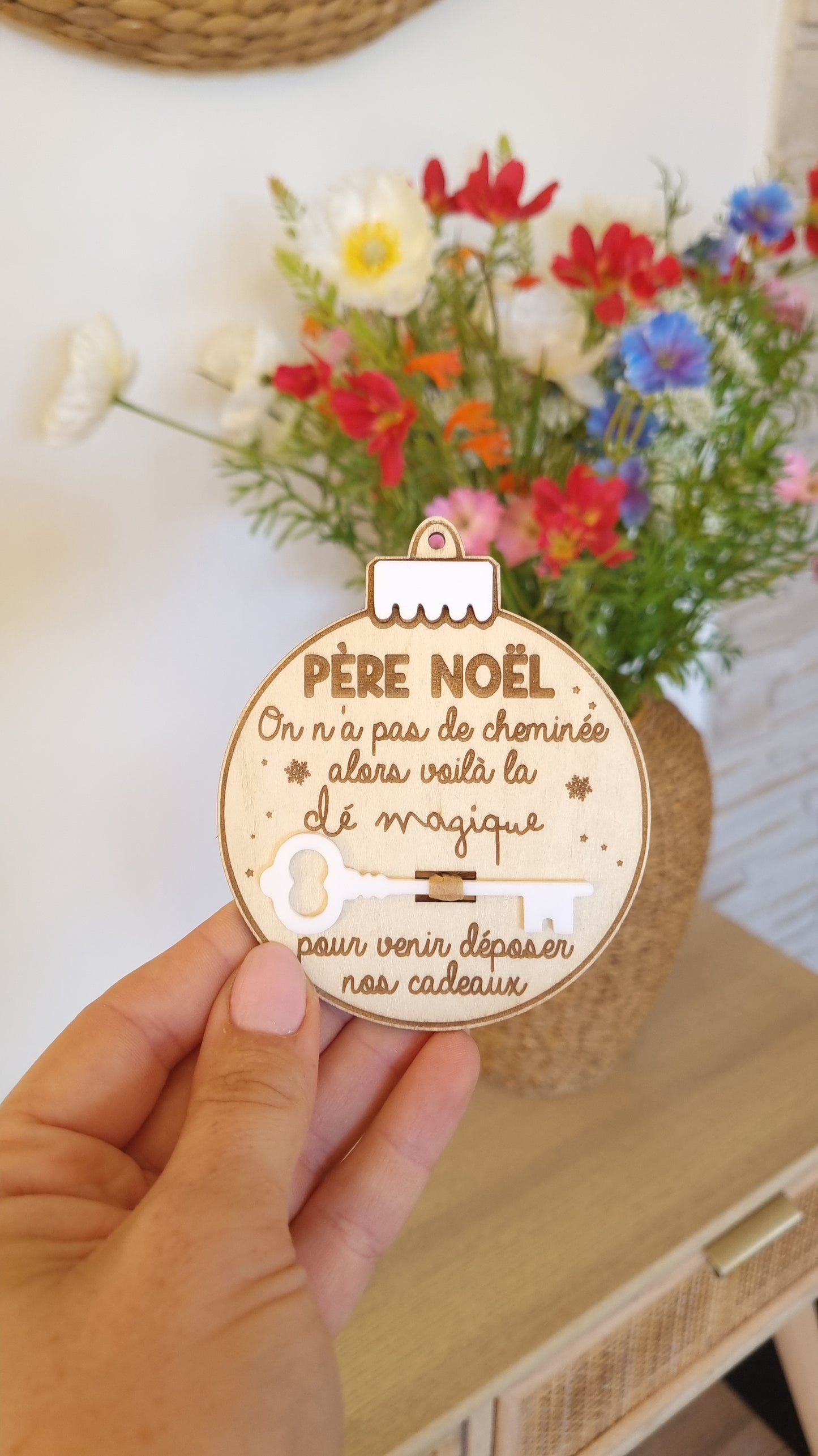 Boule de Noël – Clé magique du Père Noël