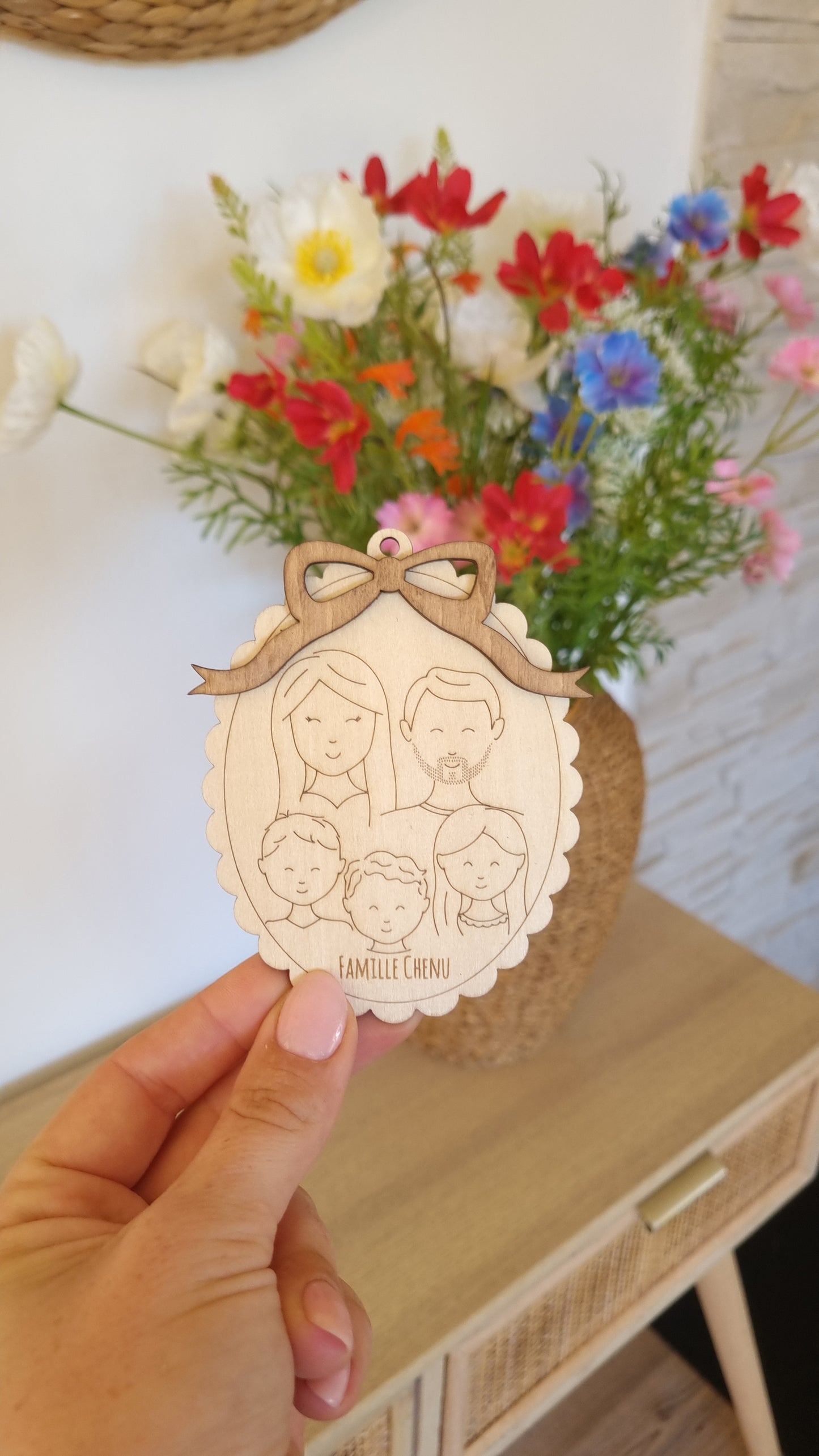 Boule de Noël famille 🎄