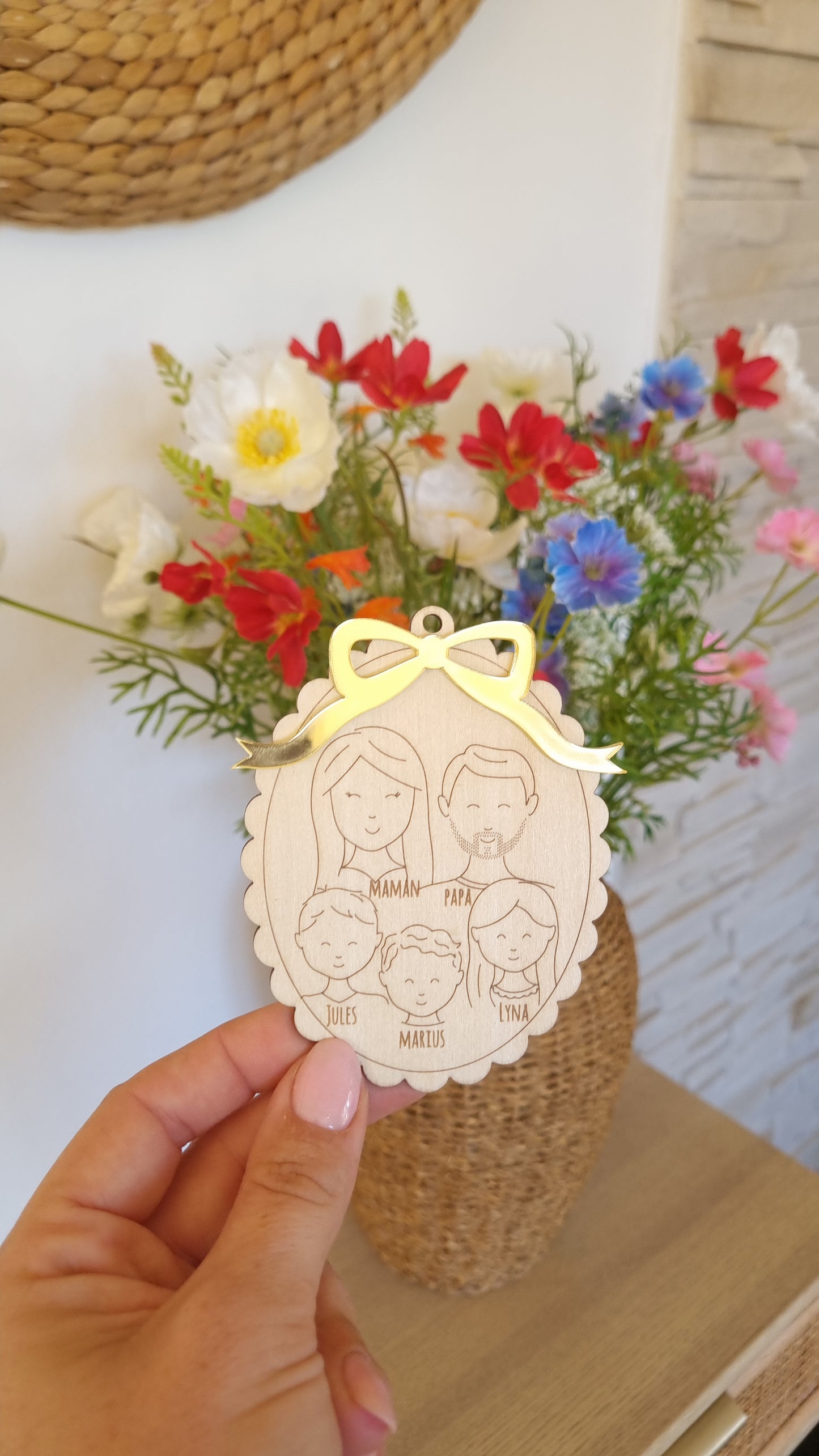 Boule de Noël famille 🎄