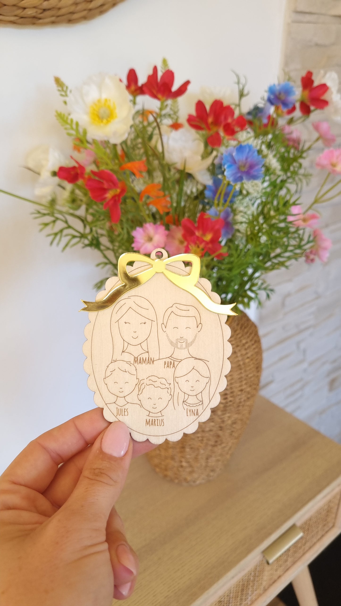 Boule de Noël famille 🎄