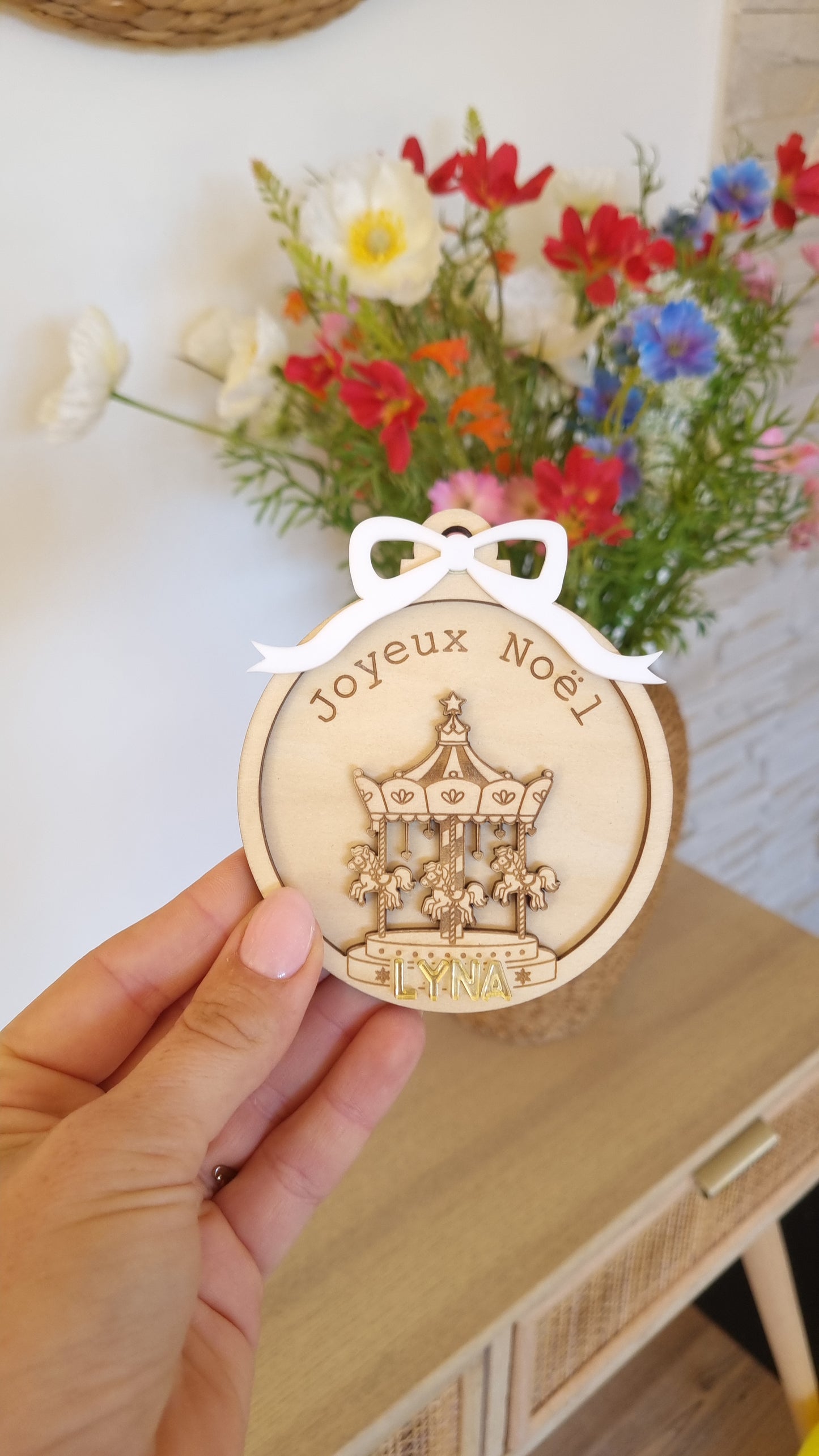 Boule de Noël manège