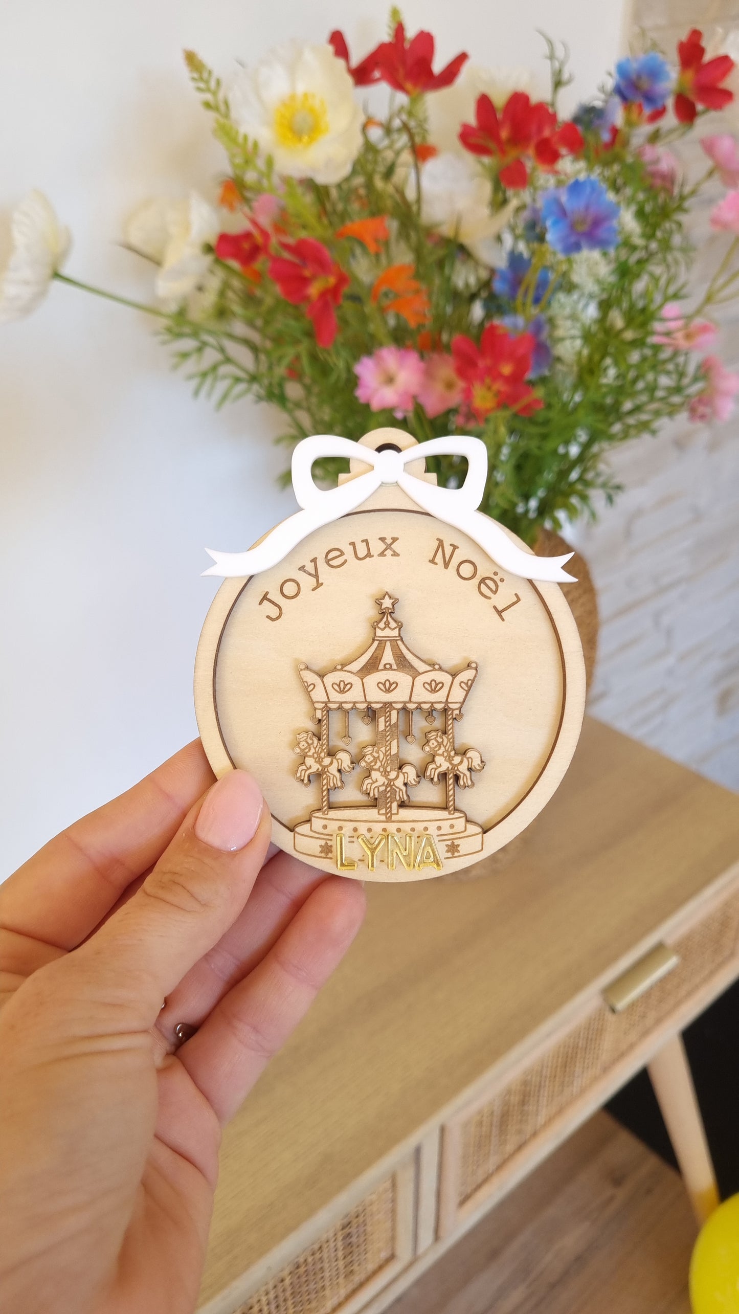 Boule de Noël manège