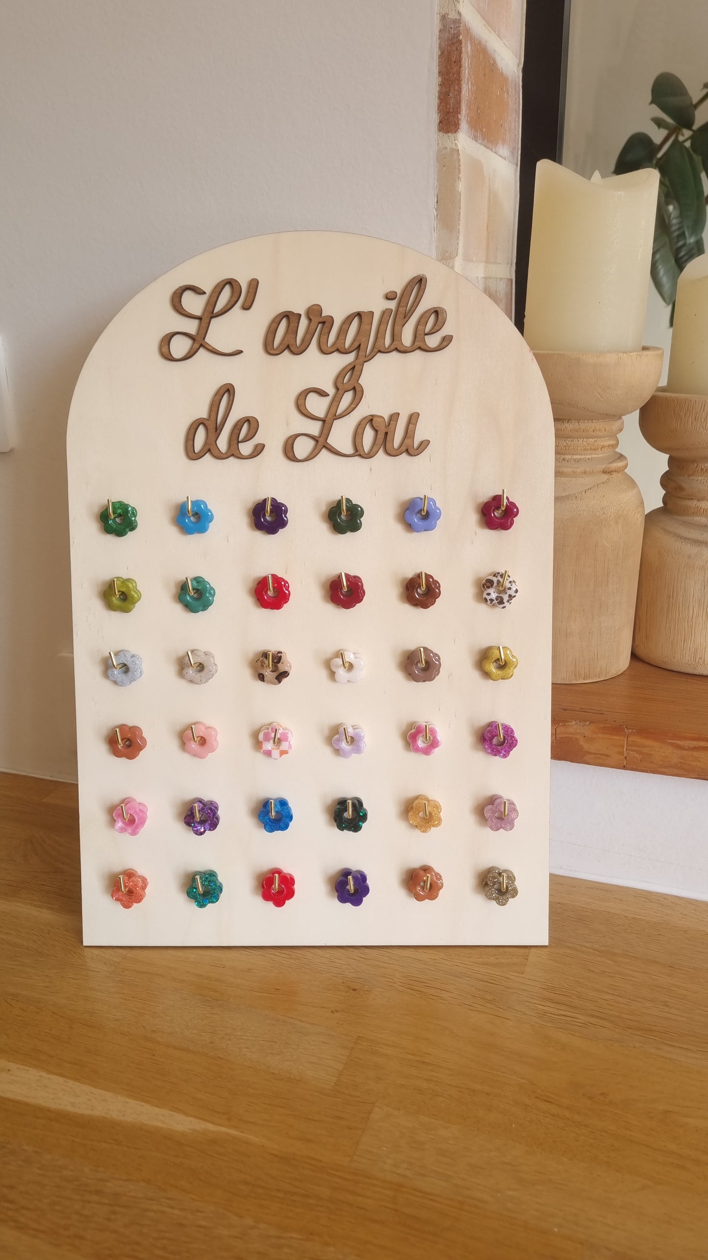 Support à pampilles