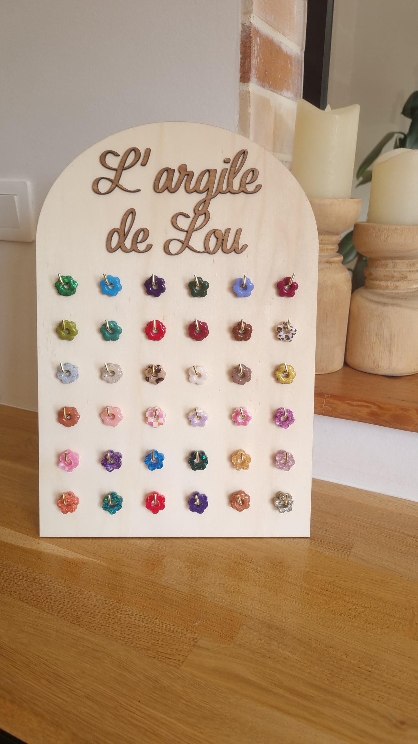 Support à pampilles