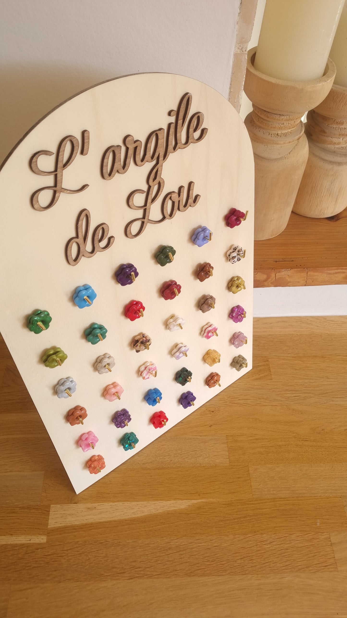 Support à pampilles