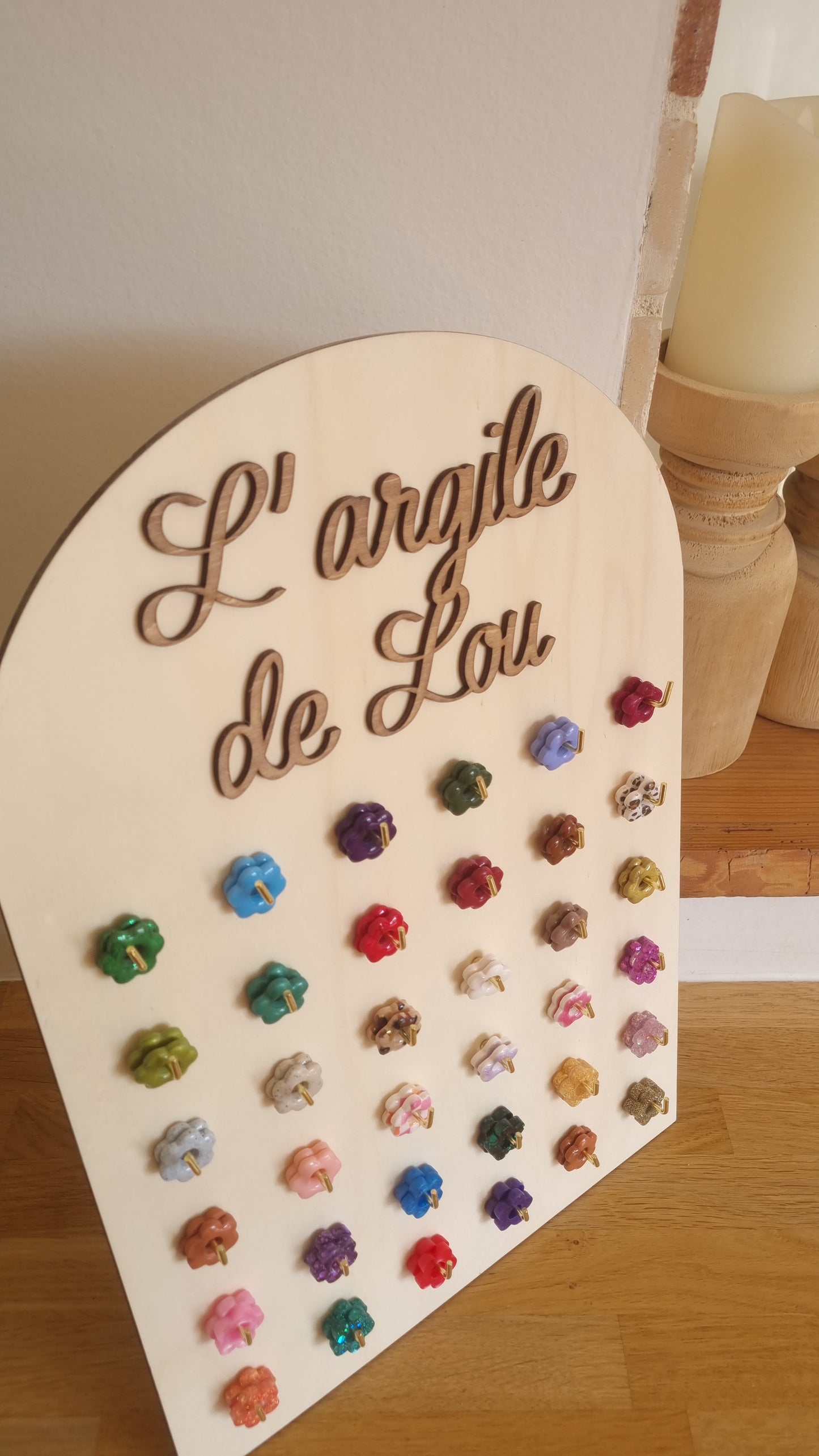 Support à pampilles