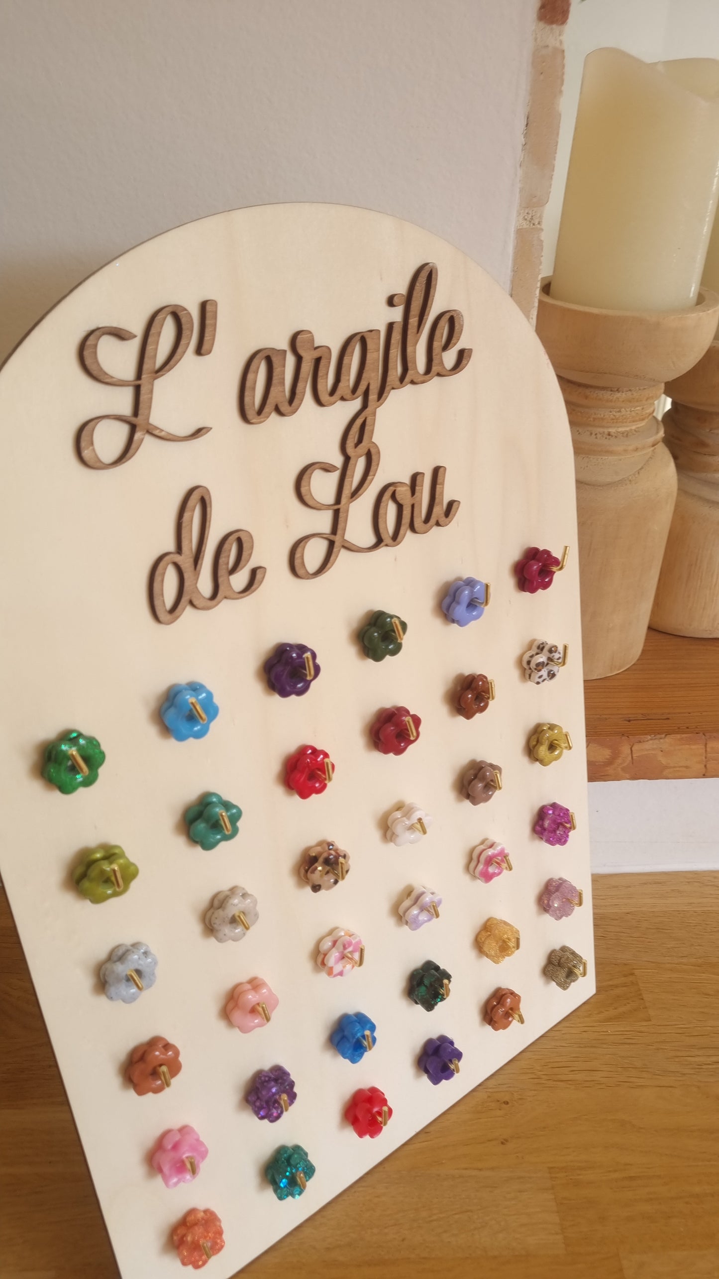 Support à pampilles