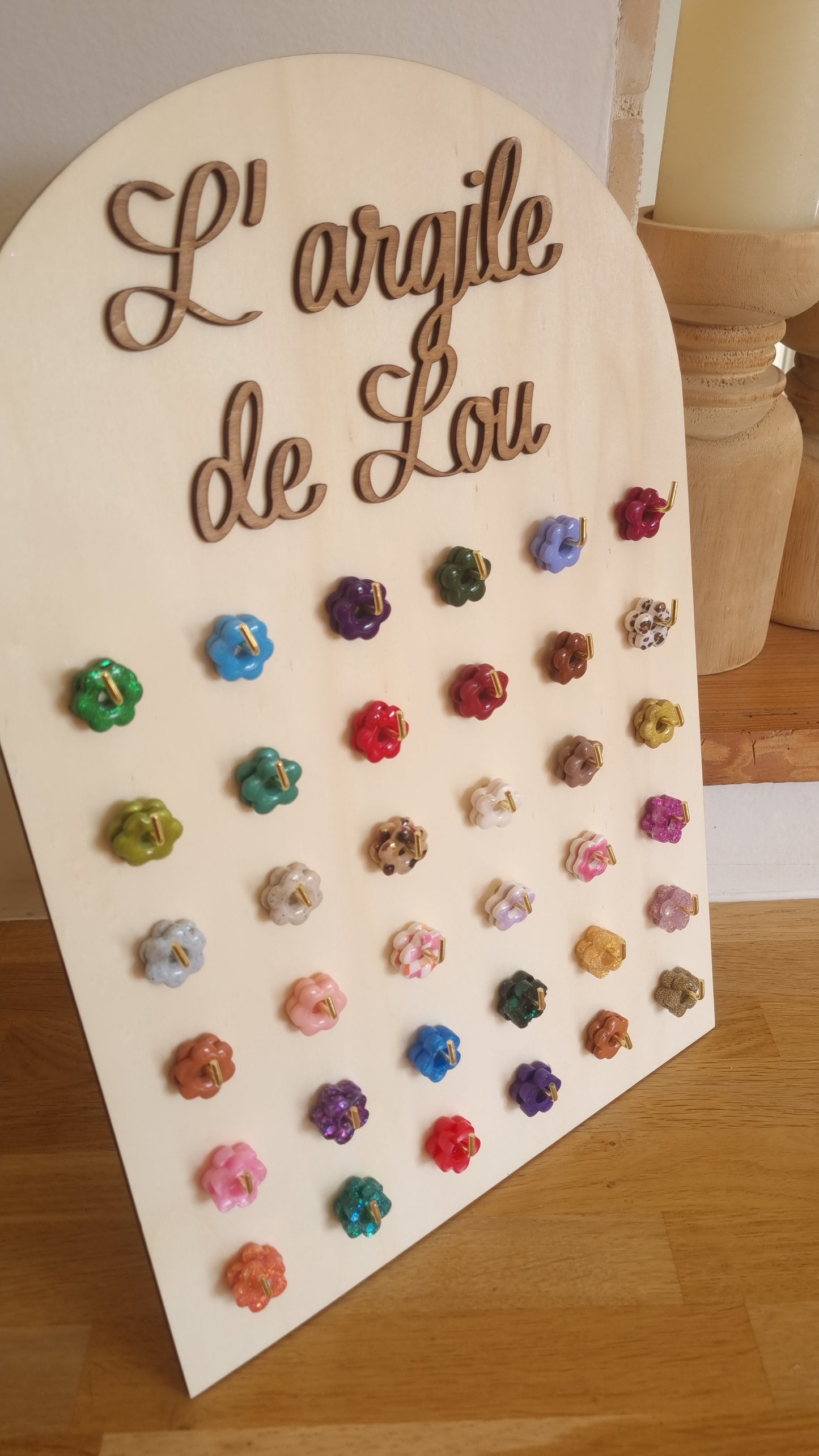 Support à pampilles