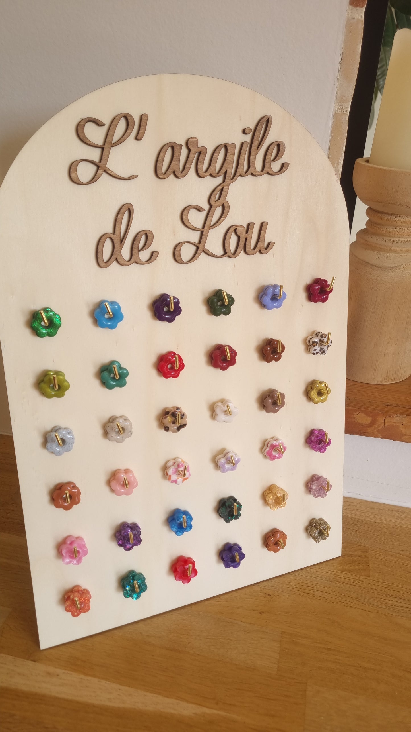 Support à pampilles