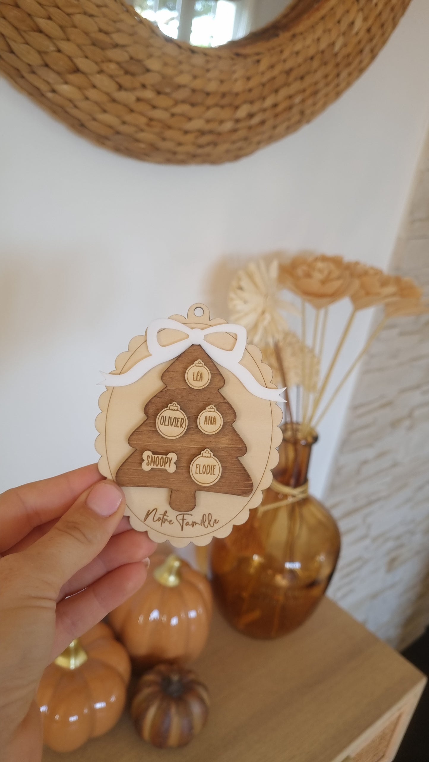 Boule de Noël famille 🎄