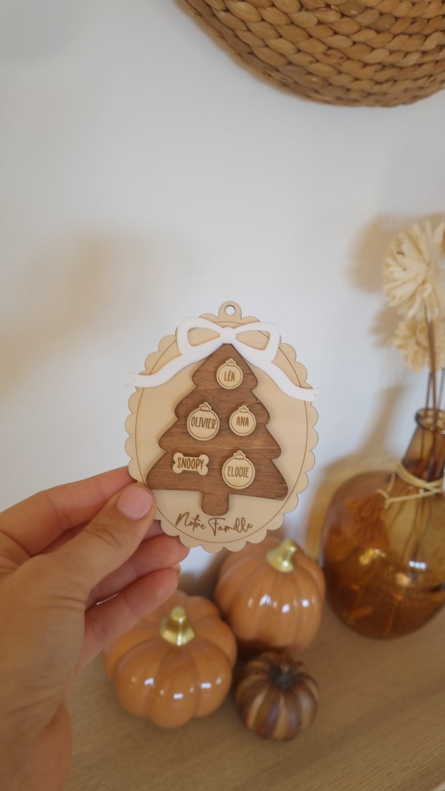 Boule de Noël famille 🎄