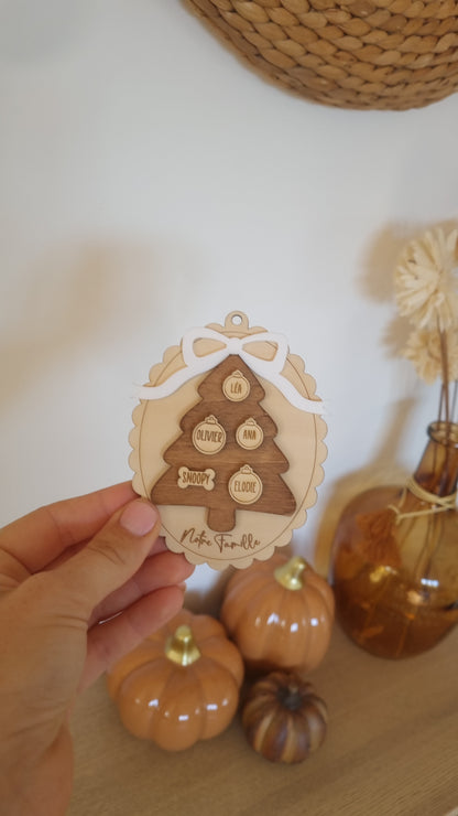 Boule de Noël famille 🎄