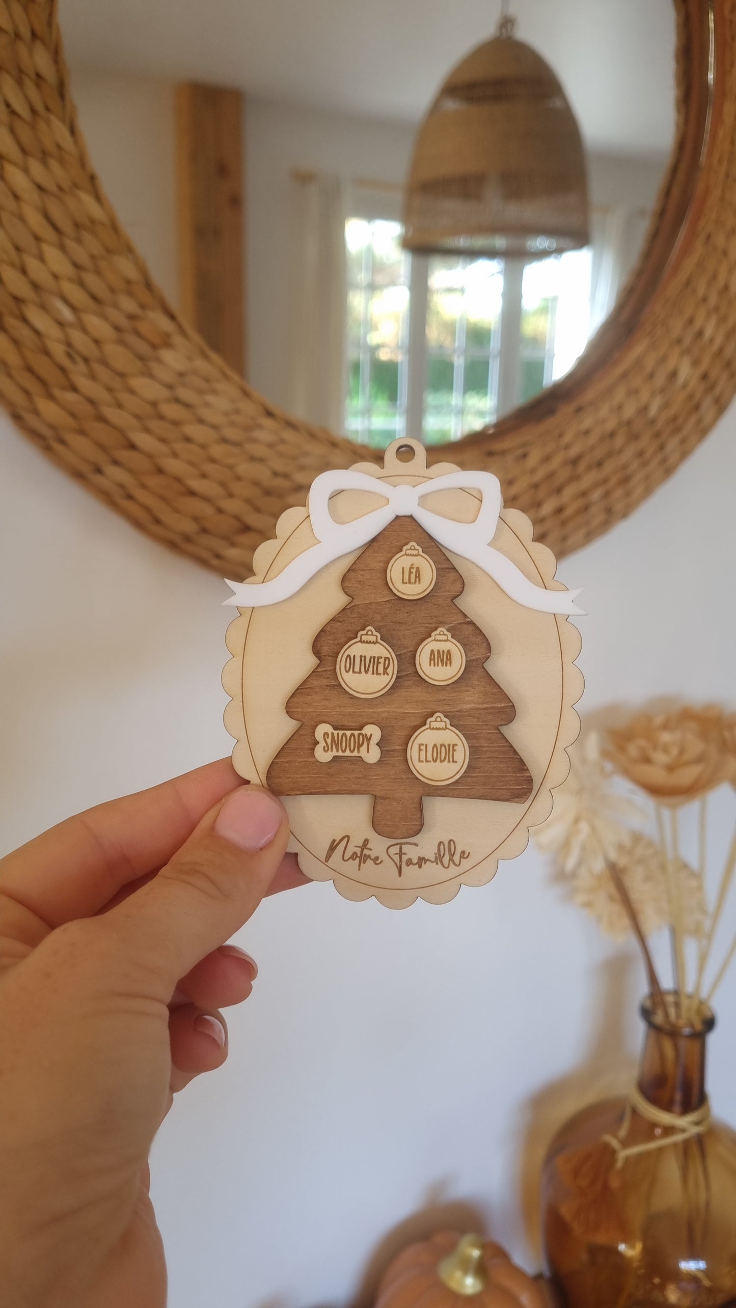 Boule de Noël famille 🎄