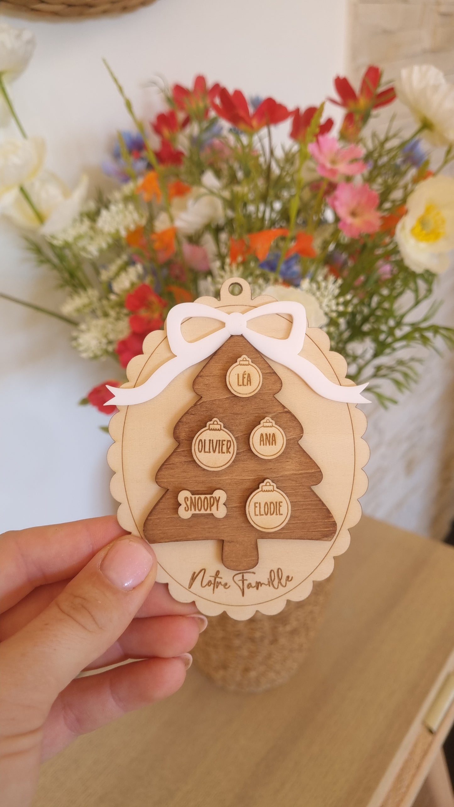 Boule de Noël famille 🎄