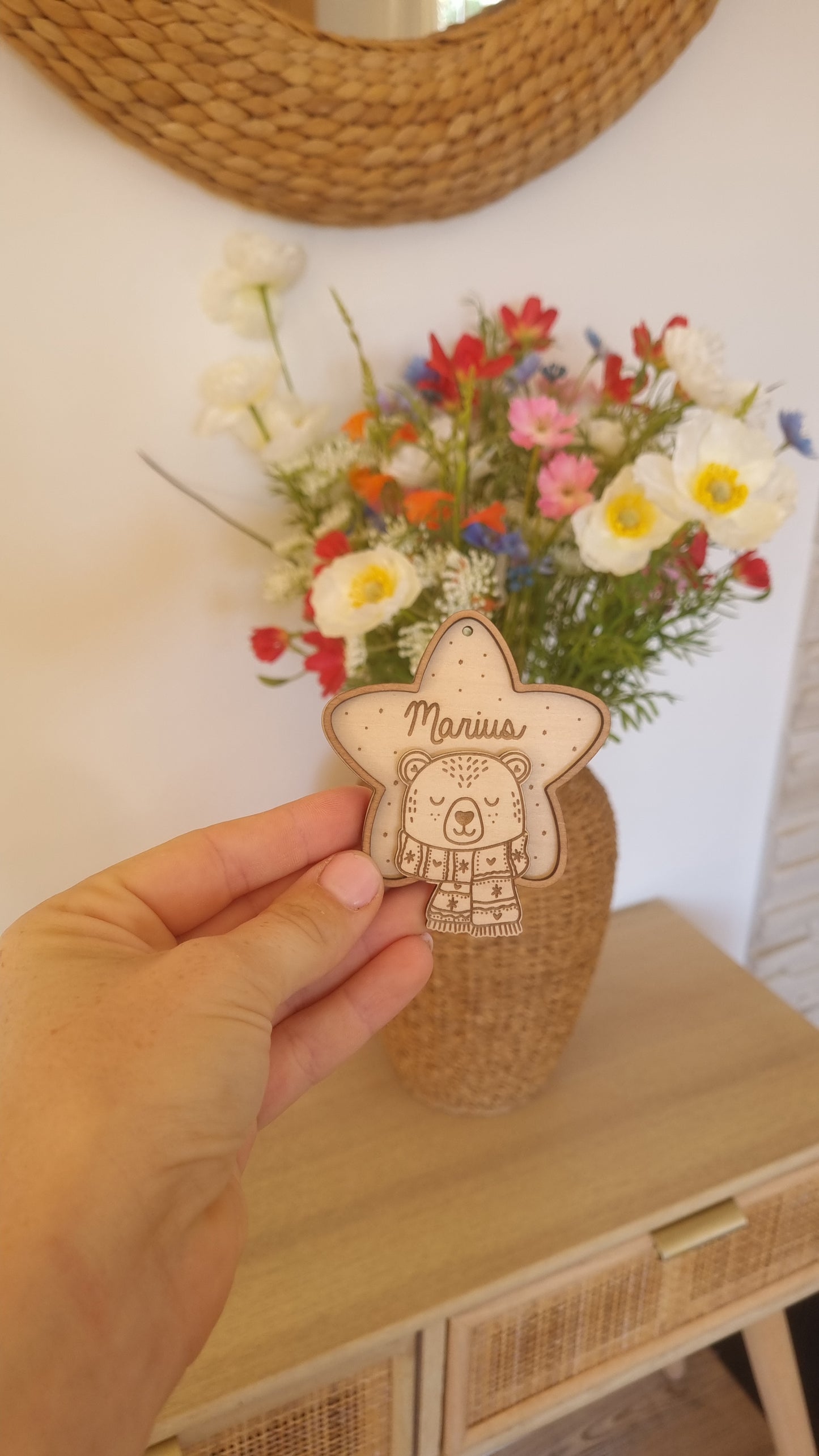 Petite étoile de Noël ourson