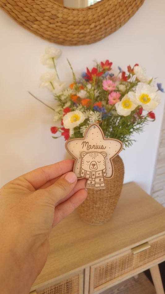 Petite étoile de Noël ourson