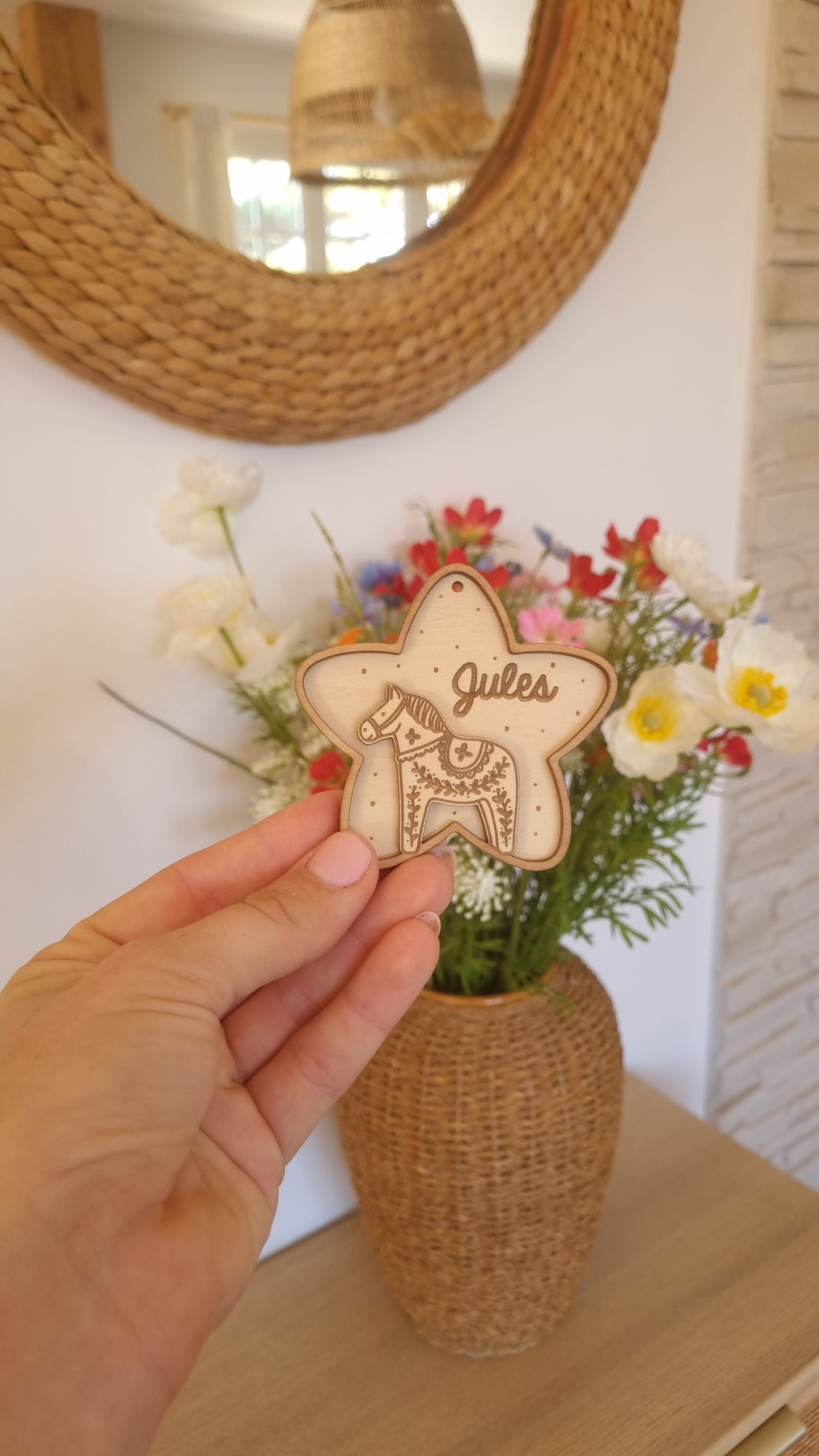 Petite étoile de Noël cheval