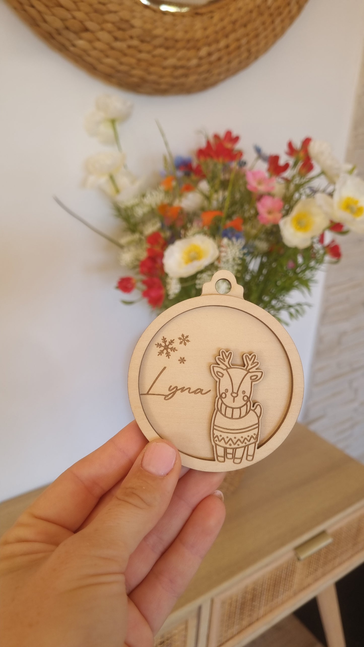 Boule de Noël renne