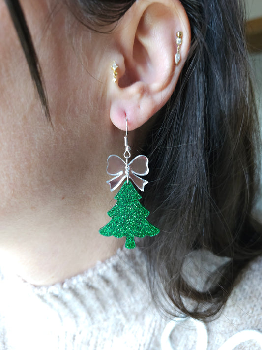 Boucles d'oreilles Sapin de Noël