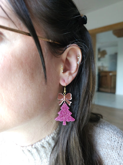 Boucles d'oreilles Sapin de Noël