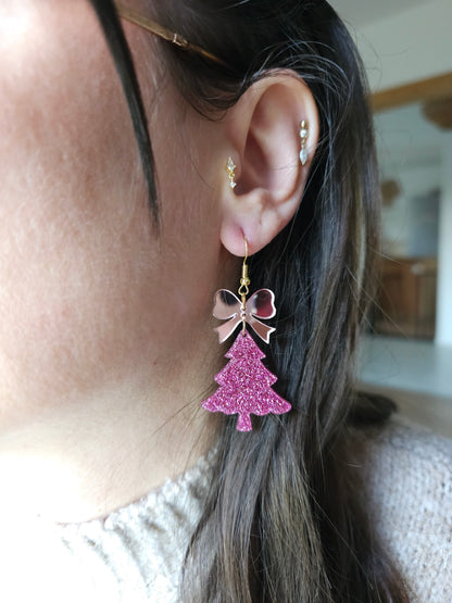 Boucles d'oreilles Sapin de Noël