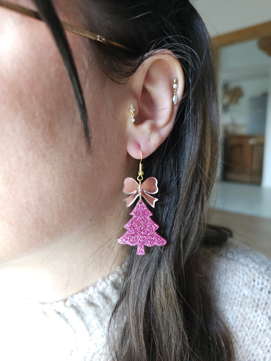 Boucles d'oreilles Sapin de Noël