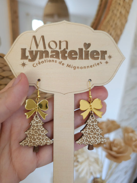 Boucles d'oreilles Sapin de Noël
