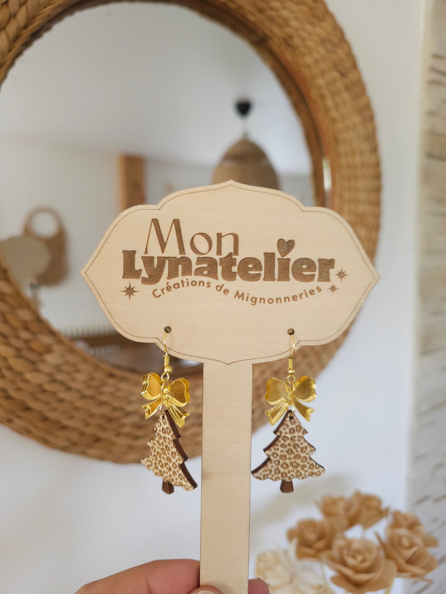 Boucles d'oreilles Sapin de Noël