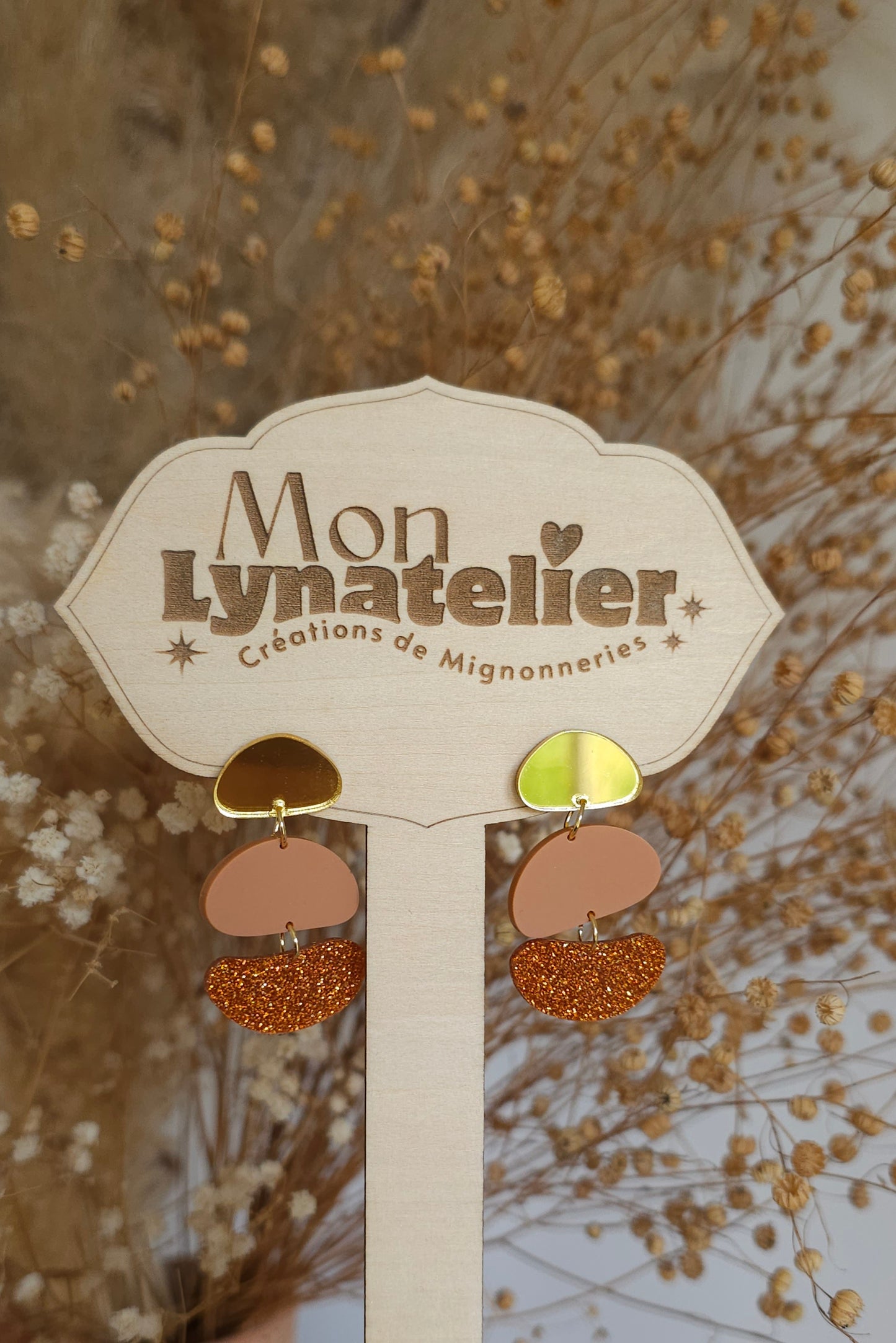 Pendantes 3 couleurs ♡