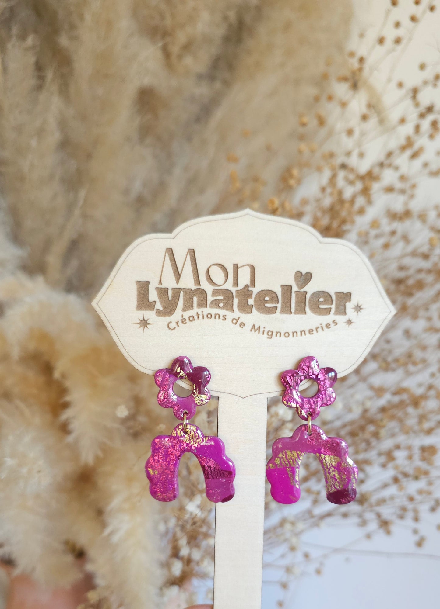 Fleurs et arc en ciel