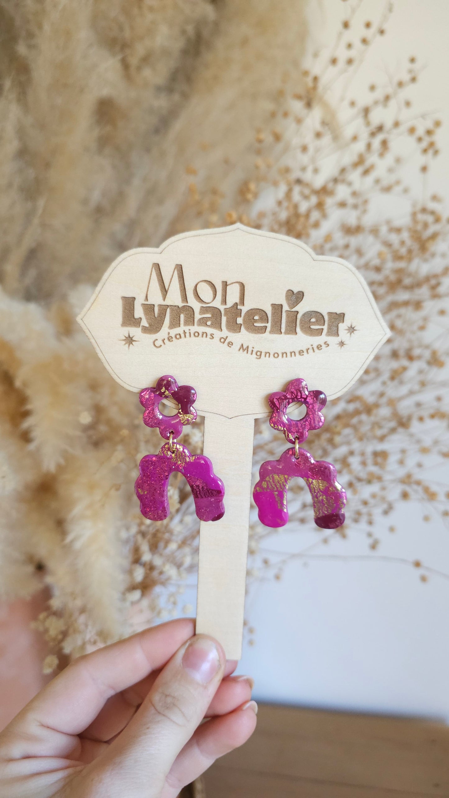 Fleurs et arc en ciel