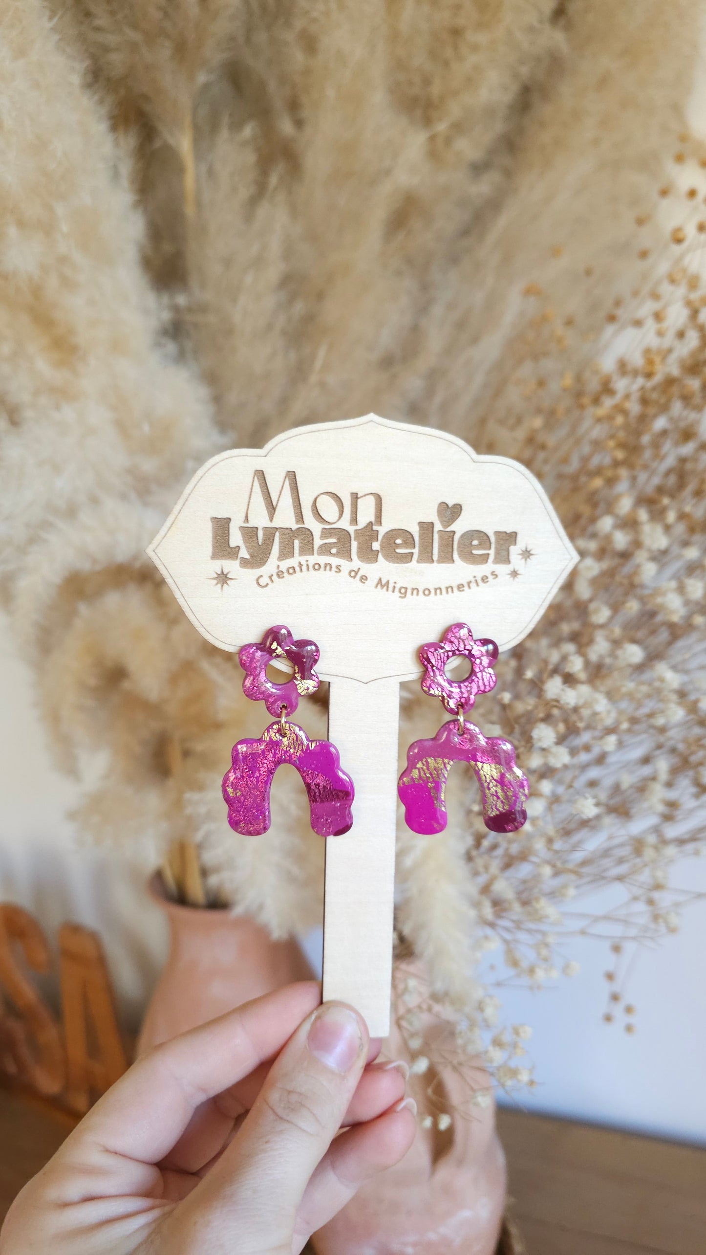 Fleurs et arc en ciel