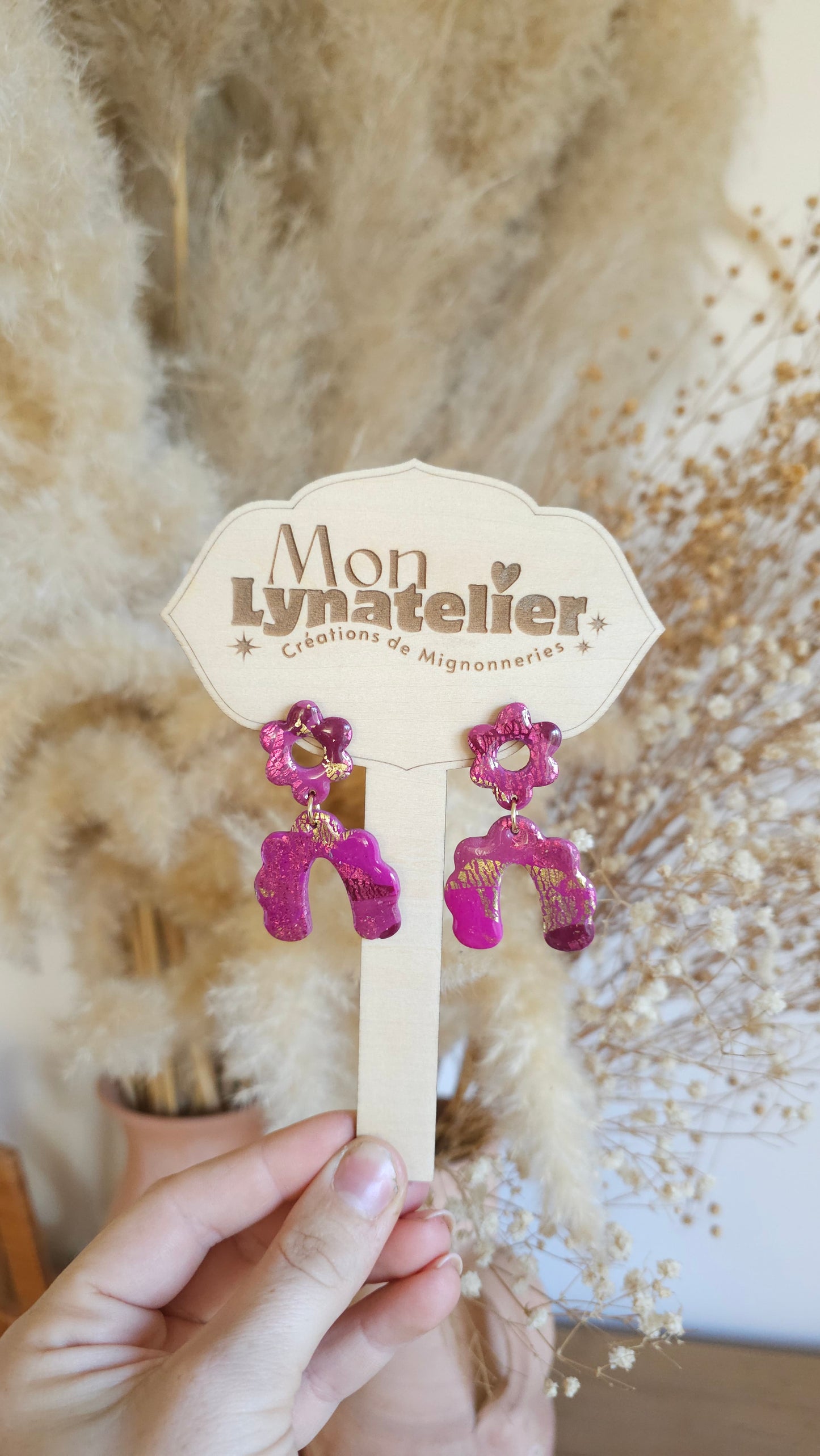 Fleurs et arc en ciel