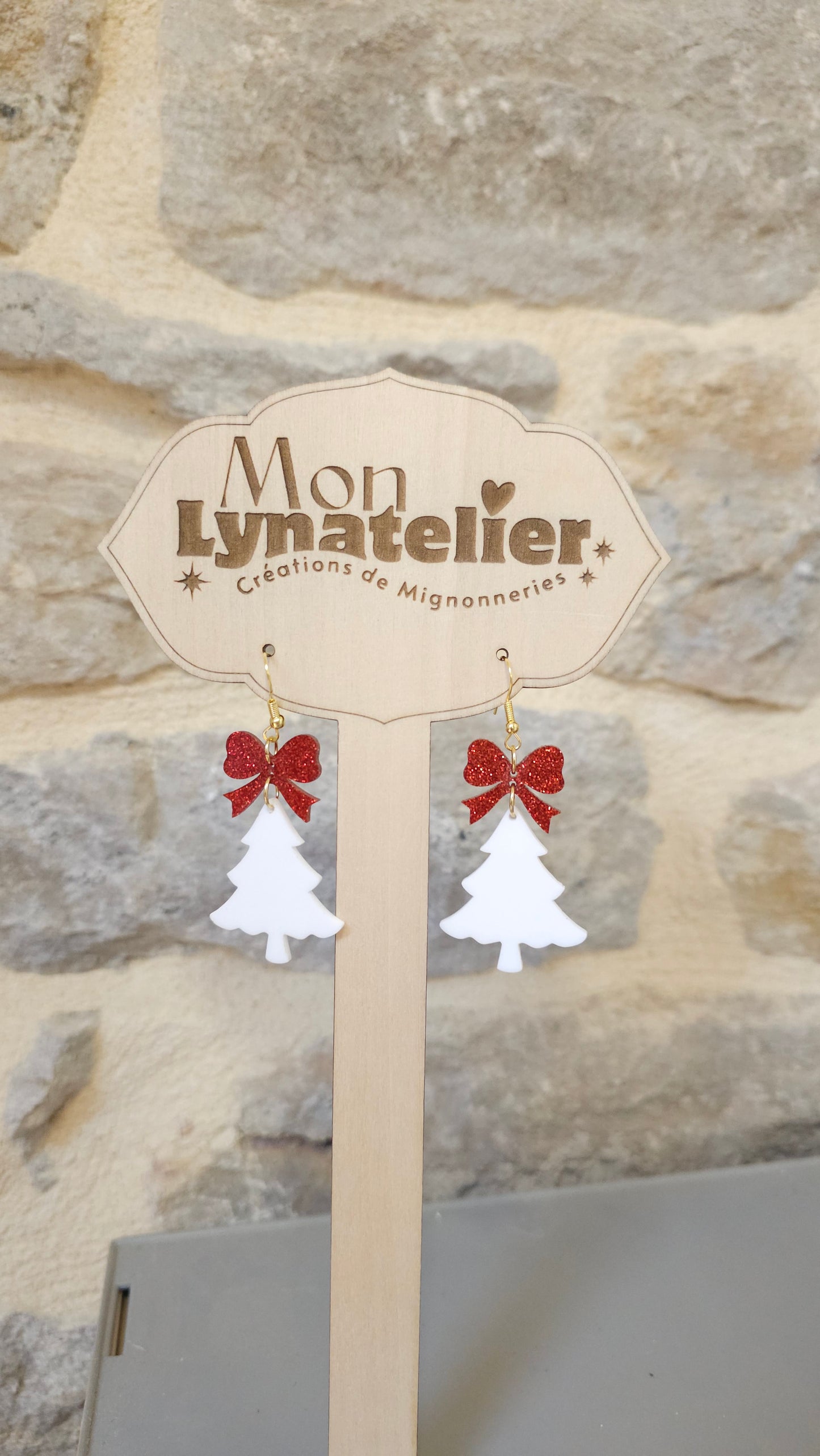 Boucles d'oreilles Sapin de Noël
