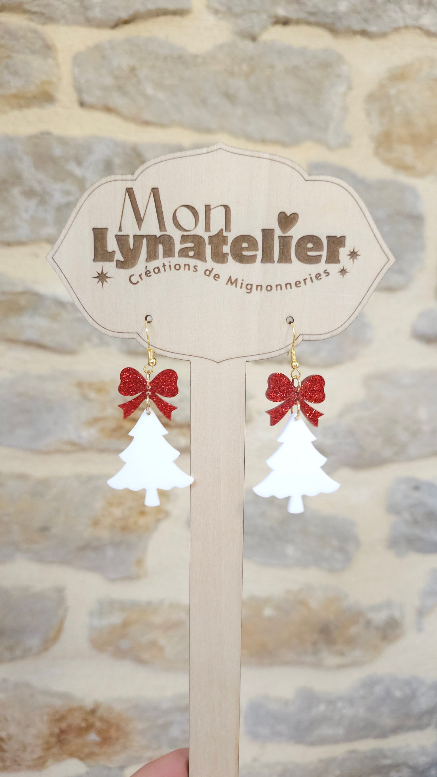 Boucles d'oreilles Sapin de Noël