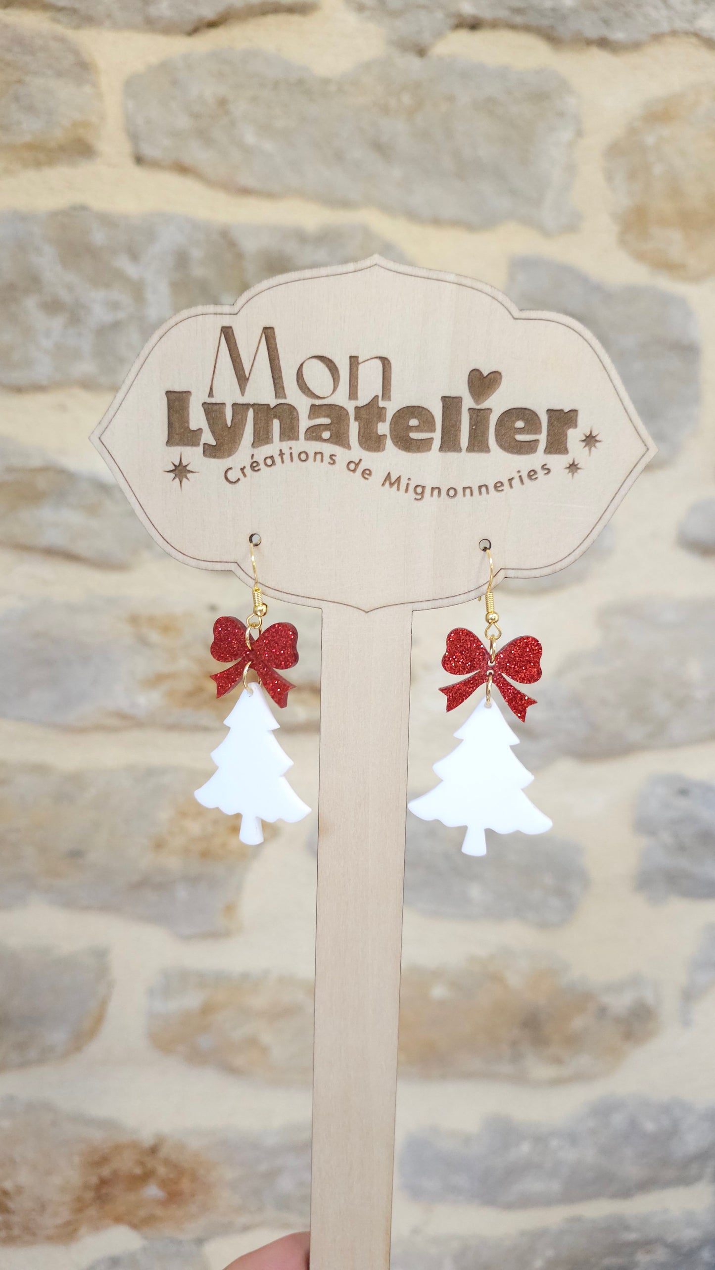 Boucles d'oreilles Sapin de Noël