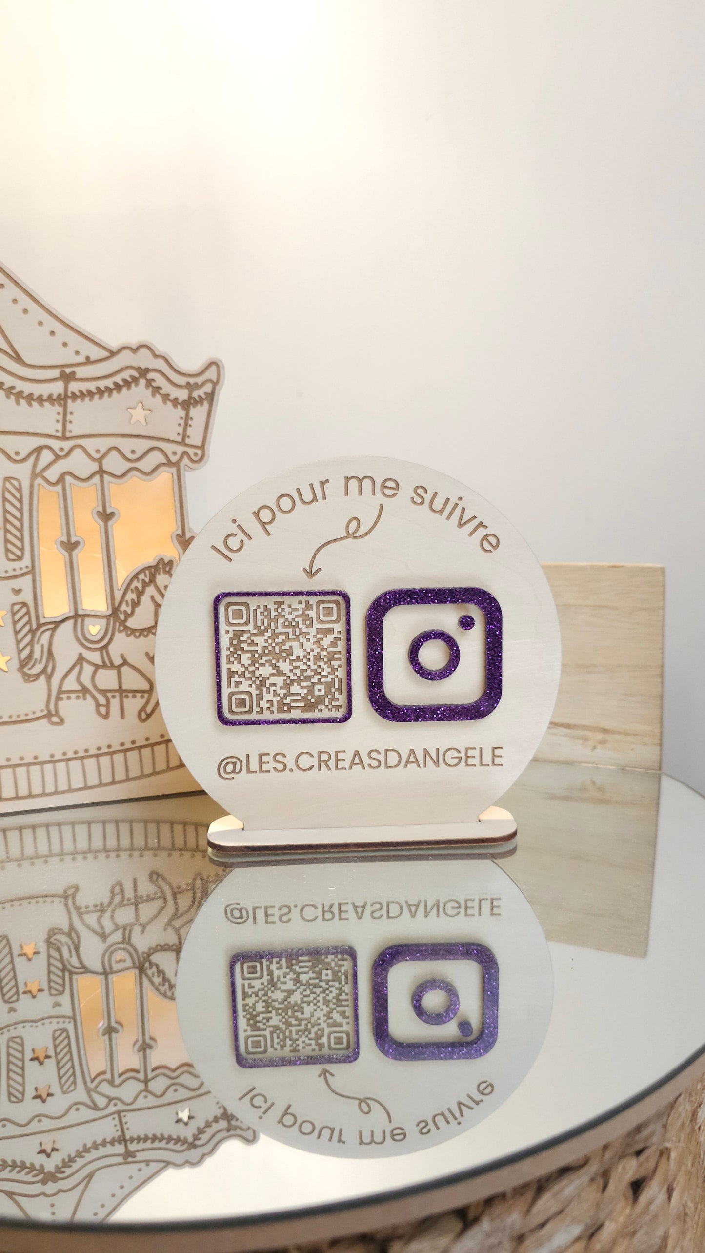 Panneau QR Code réseaux sociaux