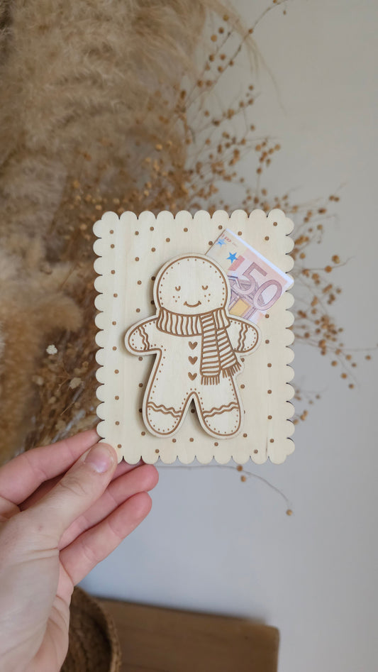 Carte en bois pour Noël